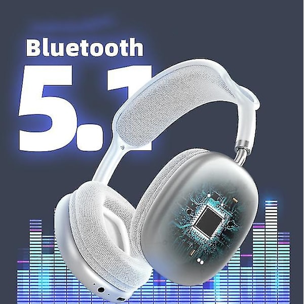 Langattomat melunvaimentavat kuulokkeet Musiikki-kuulokkeet Stereokuulokkeet Bluetooth-kuulokkeet 1 kpl - valkoinen