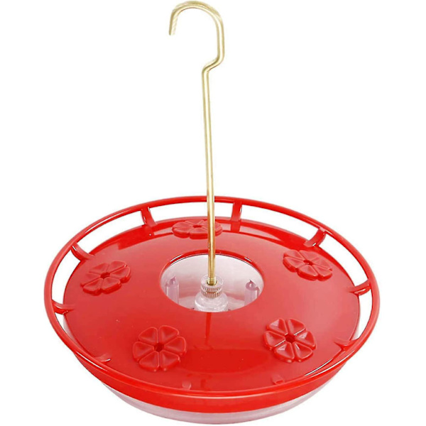Kolibrimatare med 5 utfodringsplatser för utomhus 16 vätskeuns Flower Bird Feeder Fönster Lätt att rengöra och fylla