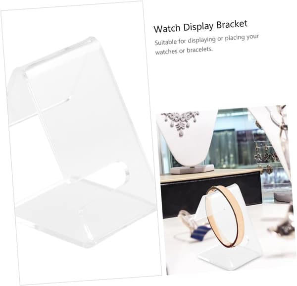4st Akryl Klockställ Display Hållare för Armbandsur Organizer Skrivbordsdisplayställ