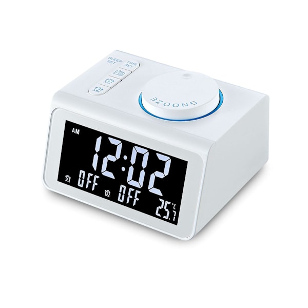 Klockradio, Digital Sängklocka, Digital Klocka, Bärbara Bluetooth-högtalare, FM-klockradio