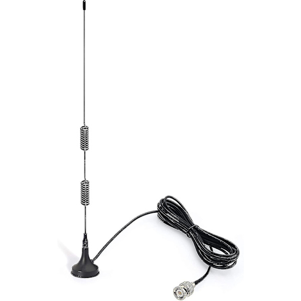 Ham Radio Polis Skanner Antenna Amatör Radio Mobil Radio Skanner Antenna Magnetisk Bas Bnc Hane Antenna Kompatibel