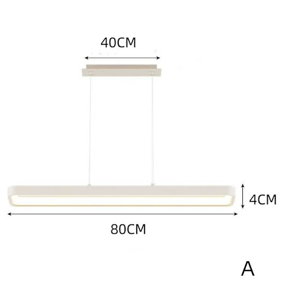 LED-pendellampe Hvit Linje 3000-6000k Bar Stil