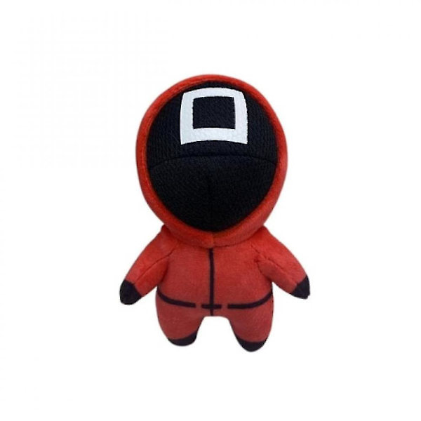Squid Game Plysch Pop Nyckelring Hängare Väska Ornament Leksak Kvadrat Söt