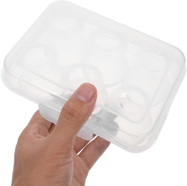 Bærbar camping eggholder eggorganisator flat PP-plastdesign med bevaring av friskhet