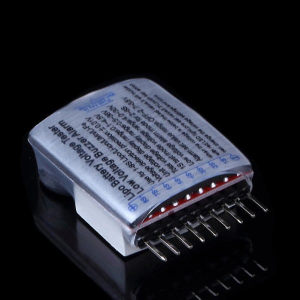 1-8s Lipo/li-ion/fe Batterispänning 2-i-1 Testare Lågspänningslarm
