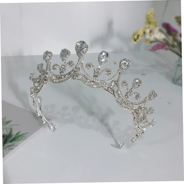 Rhinestone brudehodeplagg tiara for kvinner utdrikningslag hodeplagg smykker brudekrone