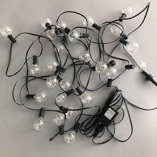 Globe-lysstreng for utendørs bruk 7,5m LED G40 8 moduser