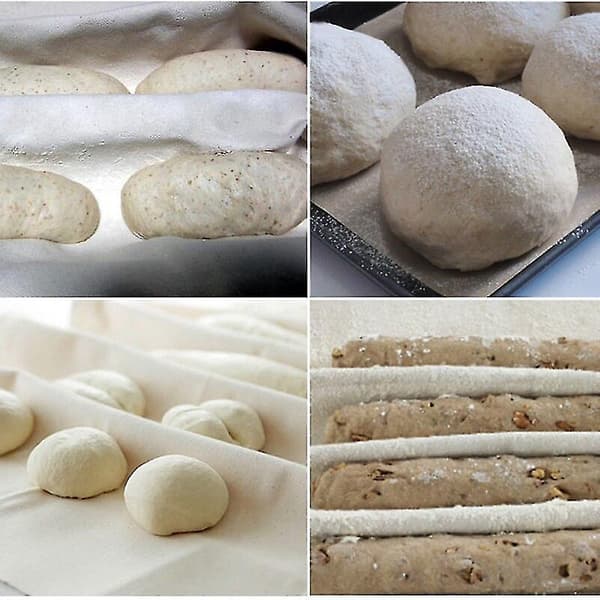 Linnefermenterad Tygdeg Bageripannor Bröd Bakmatta