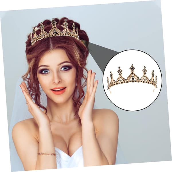 Brudekrone Hodeplagg med Rhinestones Dansefest Fe-tiara