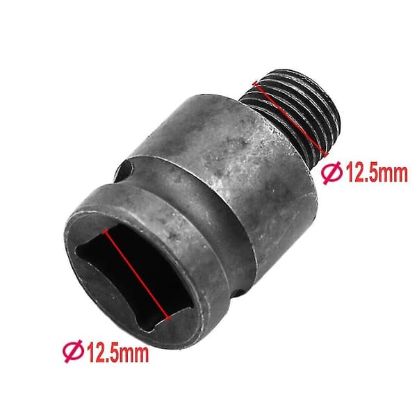 Nøgleløs Slagdriver Chuck Adapter Skruetrækkerbor Bits Power Tool Tilbehør. (sort) (2 stk.)