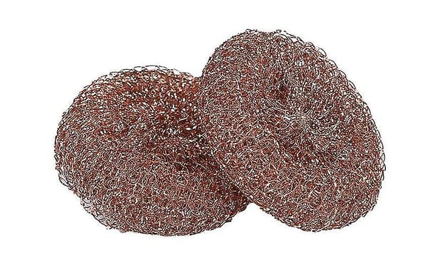 10-pack Kopparbelagda Skurplattor av Scrubber Pad Används för Diskar, Grytor