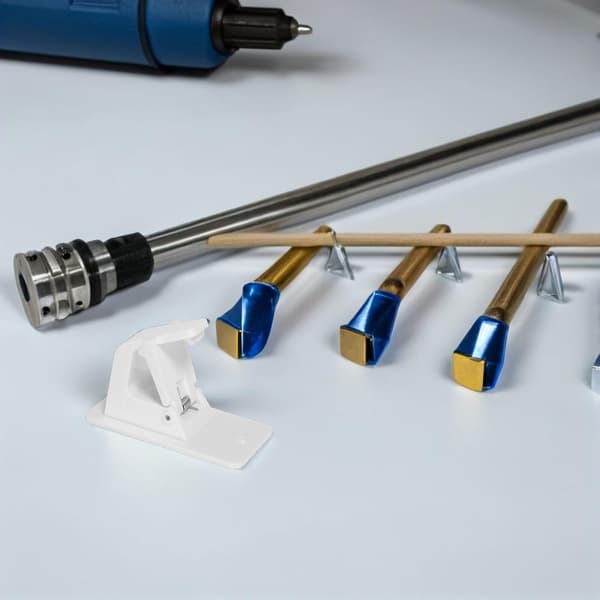 2 par kraftige gardinstangbraketter laget av solid ABS-plast, borefrie dusjstangkroker