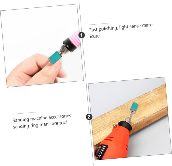 100 stk. Manicure Slibebånd Neglebor Slibering Elektrisk Neglebor Tilbehør til Kunst