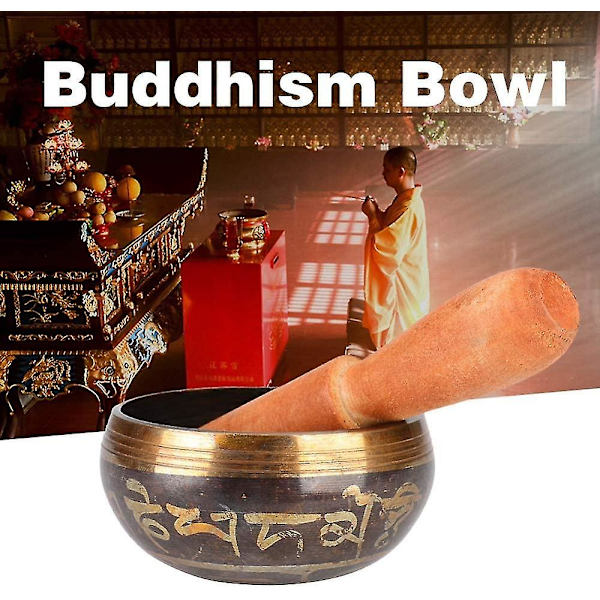 Tibetansk Meditation Hammeret Yoga Kobber Chakra Syngeskål Buddhistiske Gaver Hjem