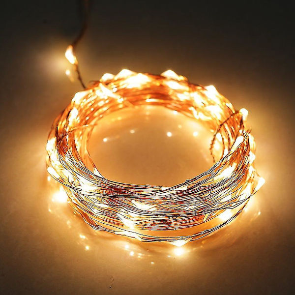 10m 100LED Kuparilanka Joulu- ja Hääjuhlavalot