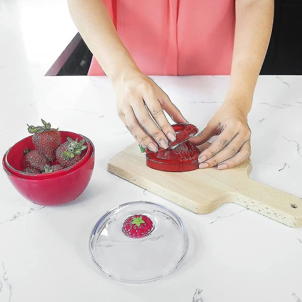Simply Slice Strawberry Slicer,køkkenværktøj Mini Slicer Cut Joie Msc Stainless Steel Blade Craft Fru