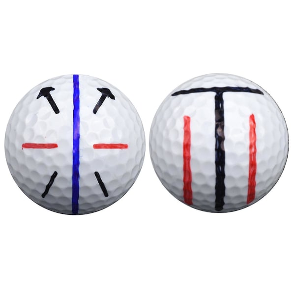 Multi-template Tegningsjusteringsmærker Skiltværktøj Golf Liner Skriver Tilbehør (4 stk., Rød og Grøn)