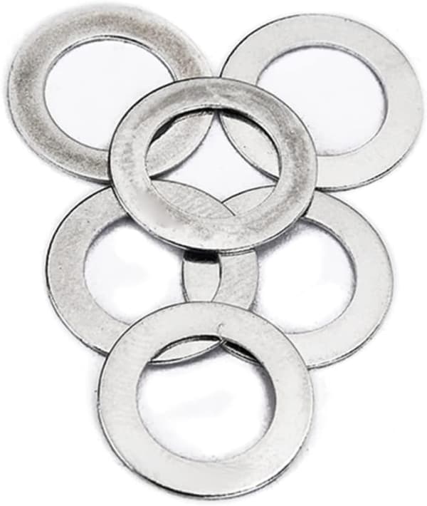 50 st silverplatta brickor innerdiameter för gitarrbricka instrumentmuttersats
