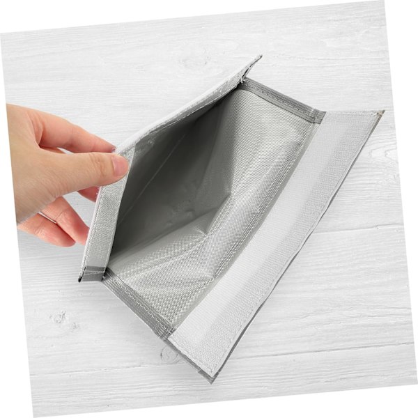 18x23cm Lipo Batteri Brandsikker Li-po Batterisæk Batterisikkerhed Opladningssæk Sølvfarve