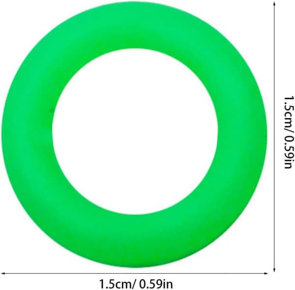 100 stk grønne fluorescerende teltpluggeringer for camping, nattglød silikon O-ringer