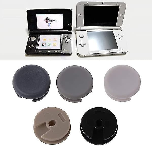 5 stk Holdbare Erstatningsplast 3D Analog Kontroller Stick Caps