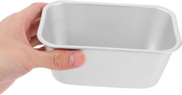 2 st non-stick brödformar i aluminiumlegering rektangulära återanvändbara bakformar för kakor och köttfärslimpa