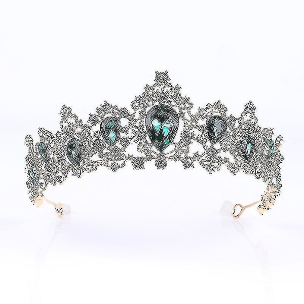 Bryllupstiara Krone Bryllup Legering Krone Rhinestone Krystall Hårtilbehør
