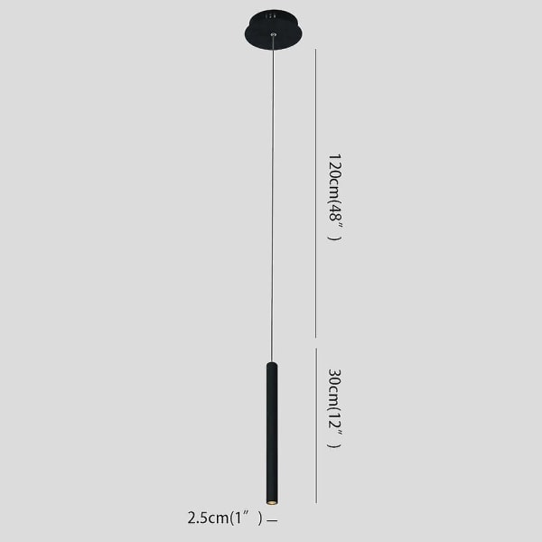 1-lys 2 stk LED-pendellampe Nedlys Aluminiums 5w