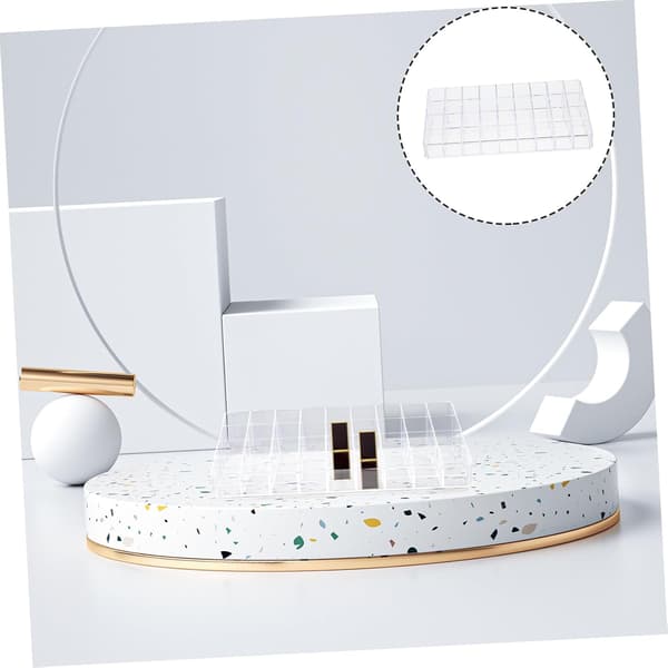 Læbestift Opbevaringsboks Læbestift Organizer til Skrivebord Badeværelse Bordplade Organizer Makeup Organizer