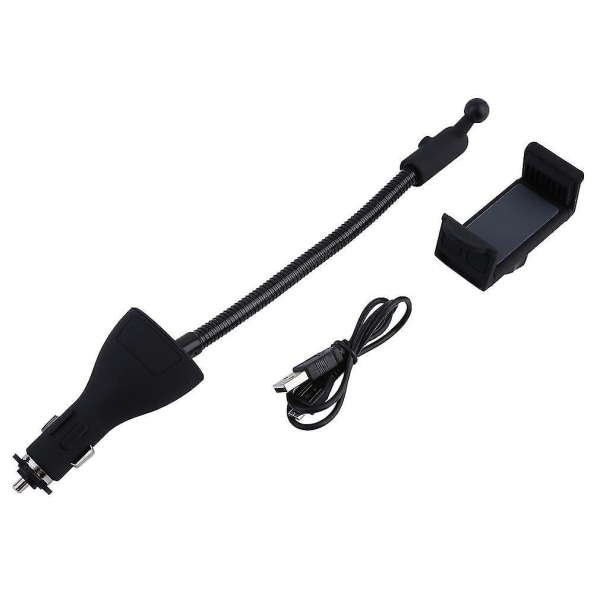 Roterbar Dobbel USB Bil Lader Vugge Mobiltelefonfeste Stativ