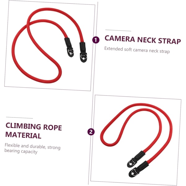Elastisk Kamerarem Halsrem Bekväm SLR Axelrem för Kamera