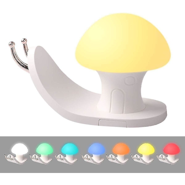 Touch Natlampe Sneg Dimbar Genopladelig Bordlampe