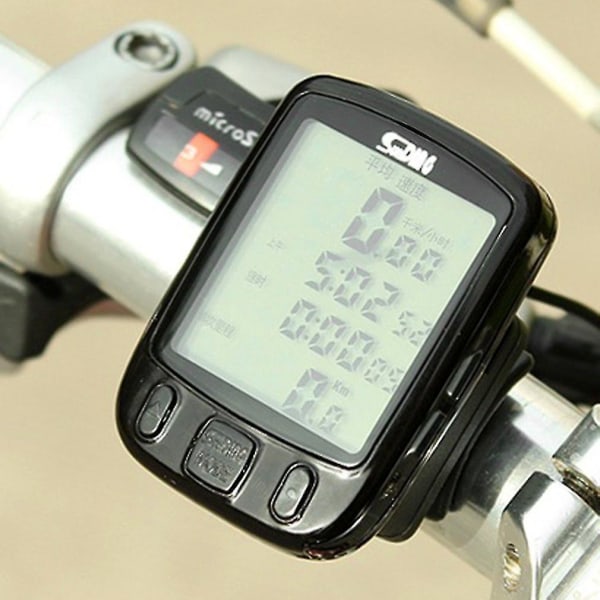 563b vandtæt LCD cykel kilometertæller Speedometer Grøn