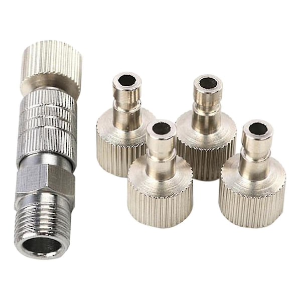 Ammattimaiset Airbrush-tarvikkeet, malli Airbrush Quick Plug Connector Ilmapumppu Ilmahosaliitin Nopea liitin Airbrush Quick Pull Connector (4 kpl)