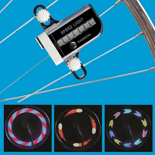 14 LED:n 30 Kuvioinen RGB-Pyöränvanteiden Kaksoisvalo