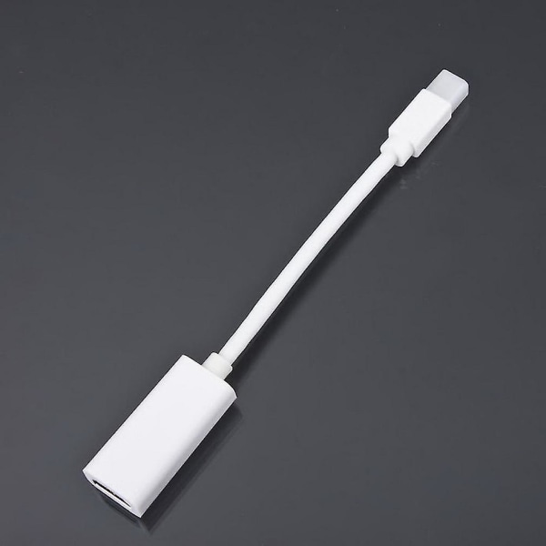 Mini DP - HDMI-sovitin lyhyellä kaapelilla MacBook Prolle