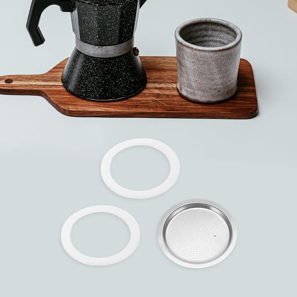 Kaffekanne Silikonpakning Espressomaskin Deler 9 Kopp Størrelse Silikonmateriale Enkel å Installere Solid Erstatning