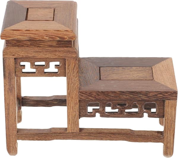 Kaffe Tre Stativ for Utstilling Bonsai Holder Håndverk Base Solid Struktur Stabile Støttepunkter