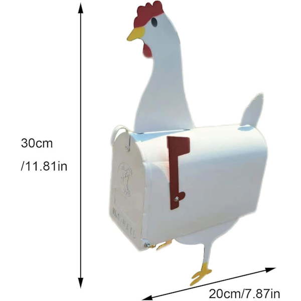 Ny Unik Häst Ko Kyckling Brevlåda, Moderna Brevlådor Kreativ Personlig Brevlåda För Trädgårdsgård Dekoration, Present Till Hästgård Eller Hästälskare Chickens
