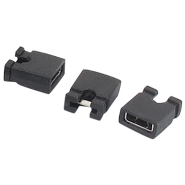 120 stk. 2,54 mm Standard PCB Shunts Korte Mini Jumper Cap Connector