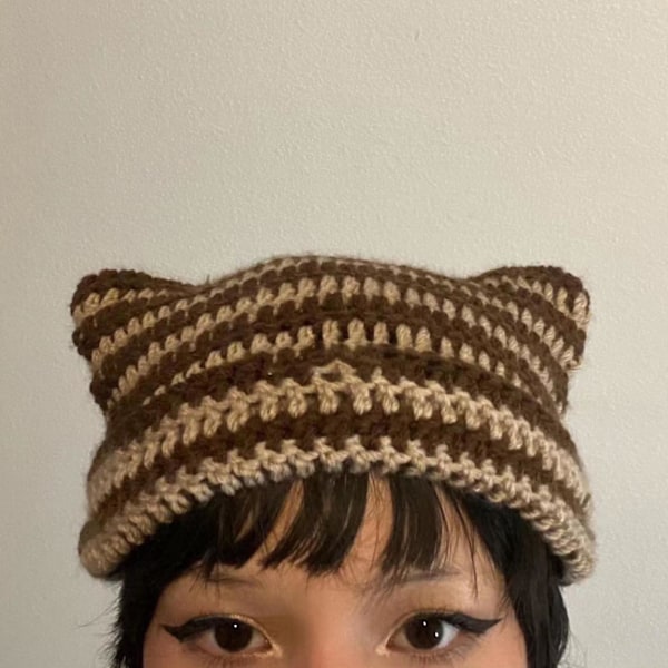 Hæklet Hatte til Kvinder Kat Beanie Vintage Beanie Kvinder Hat