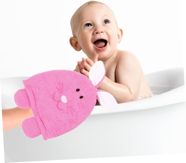 3 st tecknade badvantar exfolierande duschhandskar kroppsskrubber skrubbhandskar