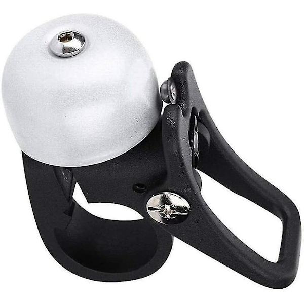 Styrhorn i Metall för Elsparkcykel, Varningsklocka med Vikfunktion, Elcykel Varningsklocka (silver) (1st)