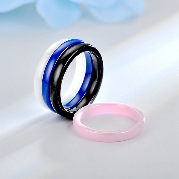 4 st Simpla Nisch 3mm Keramiska Båge Släta Ringar Parring Simpla Damers Föreningssvansring 8 size