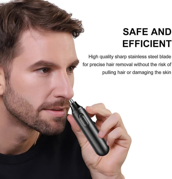Nesehårstrimmer for menn, multifunksjonell barbering nesehårstrimmer, vanntett hårstrimmer