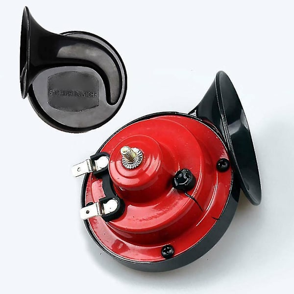 Dobbelt-tone Høj Lyd Bil Snegl Luft Horn 12v 135db Universal Til Lastbil Bil Båd Cykel 2stk rød