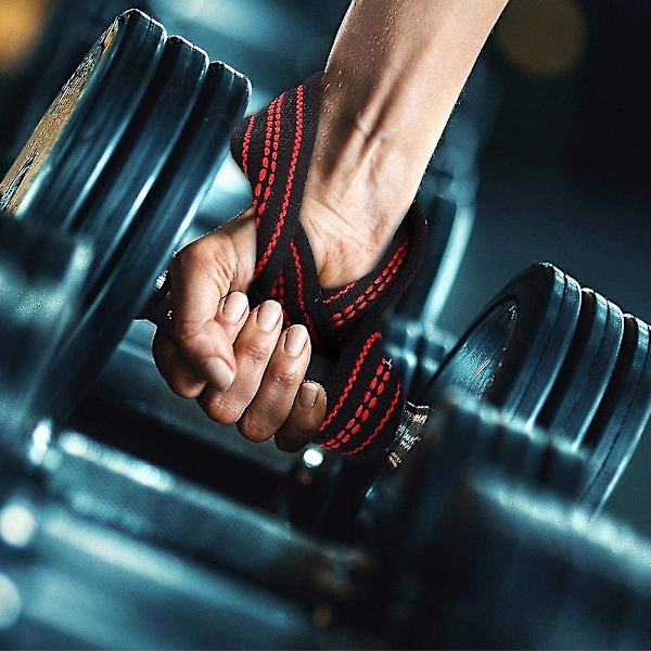 Vægtløftningsbælte, Bløde Fitness Træningsstøtte Håndbeskyttelsesærmer (2-pak, Sort)