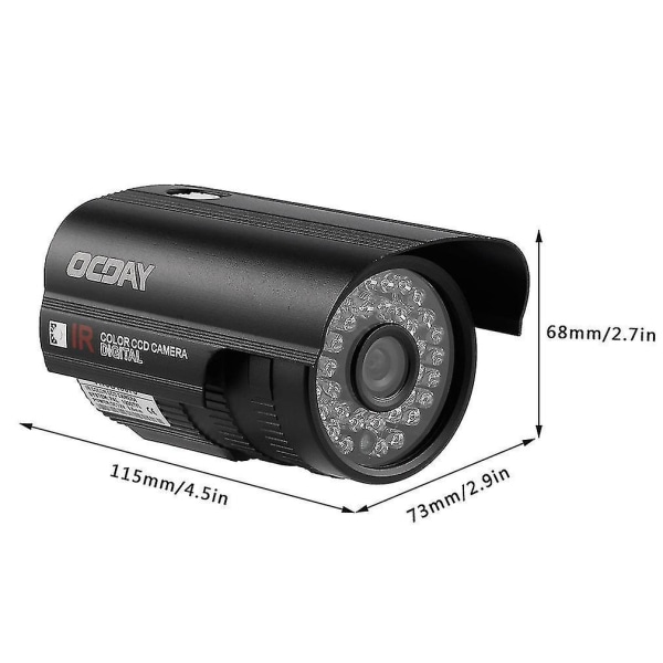 Ocday 1200TVL 36 LED Night Vision HD digitalt videokamera