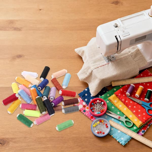 30 stk. polyester symaskintråd med ferdigviklede spoler, 250 yards hver