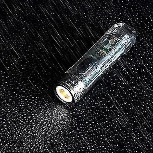 Minilommelykt, Oppladbar Nøkkelring Lommelykt LED, 350 Lumen